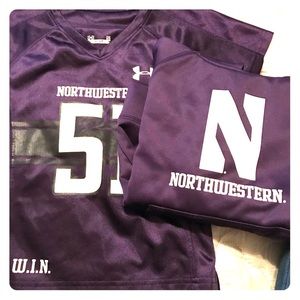 Children’s Northwestern jersey and pull over